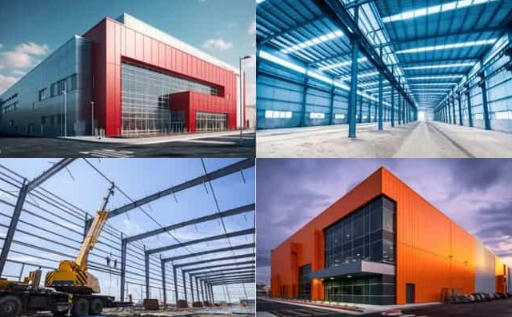 Industrial Steel Structure Prefabricated Metal Warehouse Storage Shed