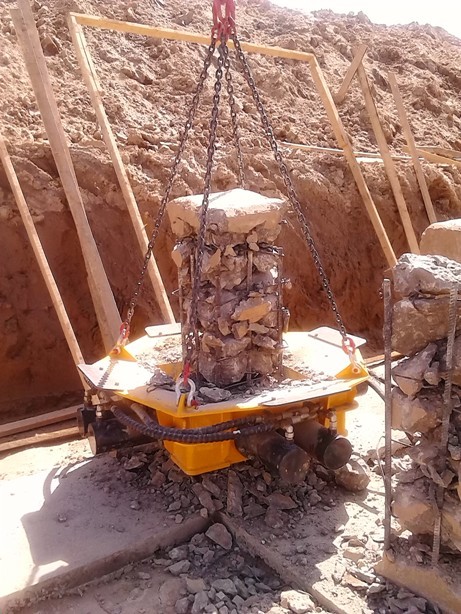 Cutting-edge AP500S Pile Breaker Machine Hydraulic Concrete Cutter Square 280kN For Construction