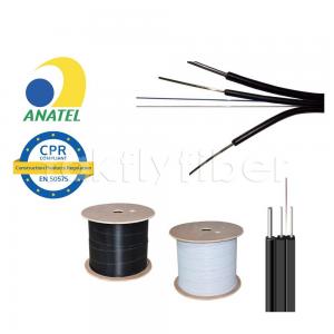 China Self Supporting Optical Fiber FTTH Drop Cable Metal Reinforced SM G657A For Aerial wholesale