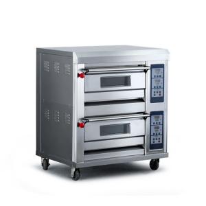 China Commercial  Two Deck 4 Tray Bakery Oven Stainless Steel Material wholesale