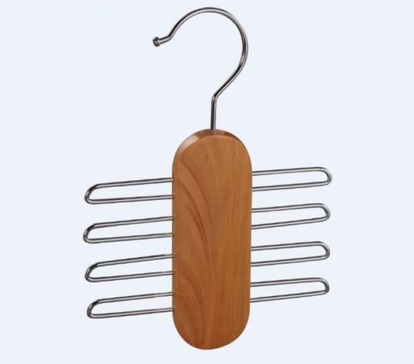 Quality Wood Material and Ties Type Tie Hanger Wooden Tie Hanger for sale