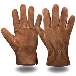 China XXS Heavy Duty Hand Leather Gloves Safety Thorn Proof For Driving wholesale