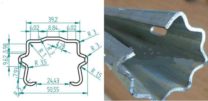 An example of steel profile 