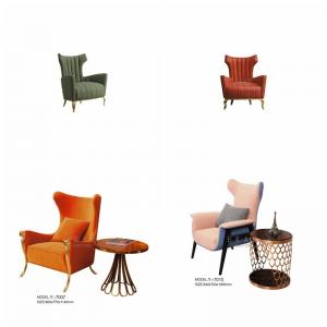China Modern Living Room Metal Leg Fabric Leisure Chair wholesale