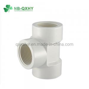 China BS PVC Female Thread Tee for Water Supply Wall Thickness Pn16 UV Protection Included wholesale