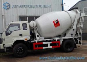 China Sino Mini Concrete Mixer Truck 3 Cbm HOWO , 80 km / h Max Speed wholesale