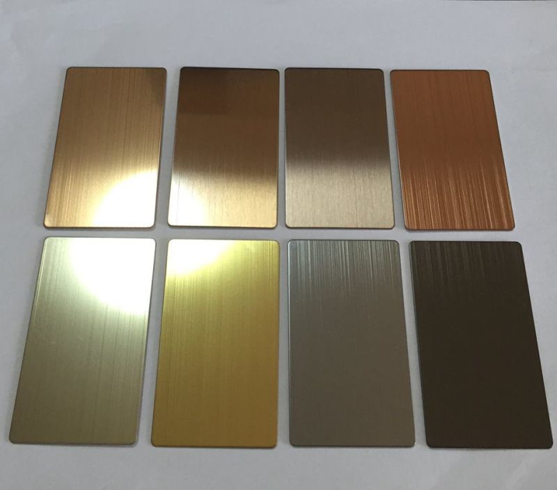Supply Stainless Steel Architectural Finish Sheets Like Mirror No.8/Brush No.4 / Ti Gold And Etched