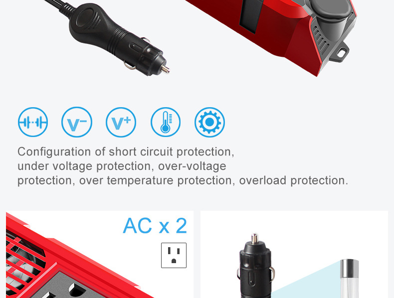 Hot-Sale Dc 12V To Ac 110V 200W Solar Inverter Hybrid Inverters & Converters Solar Car Inverter
