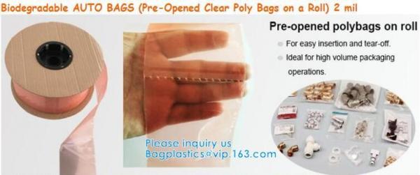 Pre-made automatic pouching machine for wicket bags,Bags On Roll - Pre-Open Bags On Roll - Custom Sized Bags On Roll