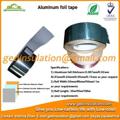 Quality aluminum foil tape/foil adhesive tape for sale