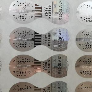 China Anti Counterfeit Premium Wine Label UV Embossed Waterproof Security Label Stickers wholesale