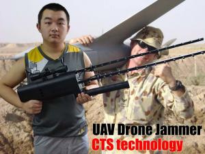 China 3 KM GPS Drone Radio Jammer , Glonass 5.8 GHZ 2.4 GHZ Jammer For Drones on sale