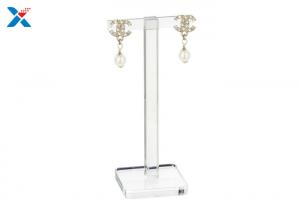 China T Shaped Acrylic Display Rack Acrylic Earring Display Stand Non - Flammable wholesale