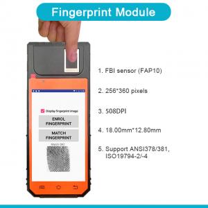China All in One Android  4G FBI Cerificated Fingerprint Scanner Mobile POS Terminal with POS System FP09 wholesale