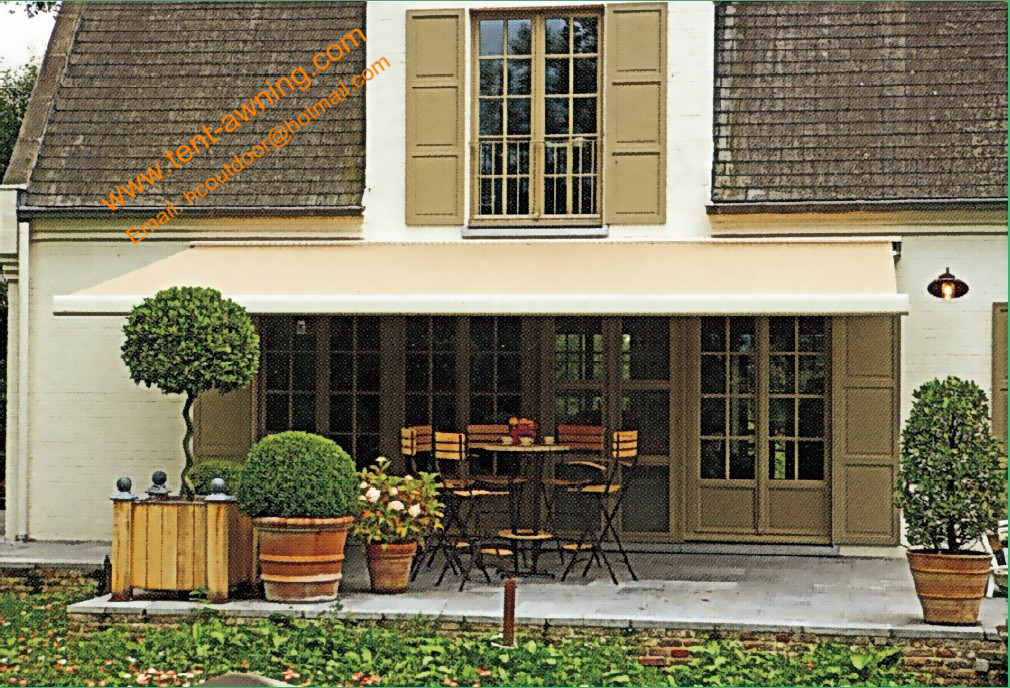 Outdoor Auto Awning Customized Sizes Retractable Remote Control Motorized Awnings