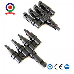 China 1 Male To 4 Female And 1 Female To 4 Male T Branch Connector Cable Coupler Combiner on sale