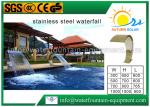 Corrosion Resistant Water Curtain Fountain , Stainless Steel Waterfall Blade 304