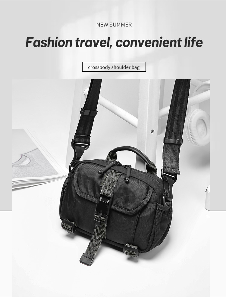 Waterproof 3L Mens Messenger Bag Single Strap Shoulder Handbags 23*7*16cm