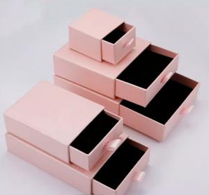 China ODM Cardboard Drawer Paper Box Slide Jewelry Box Drawing BSCI wholesale