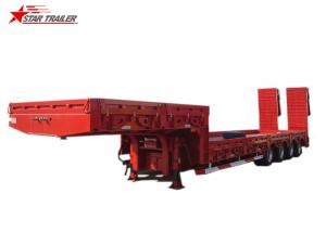 China 4 Axles Extendable Semi Trailer Front And Rear Hydraulic Type With Hidden Tires wholesale