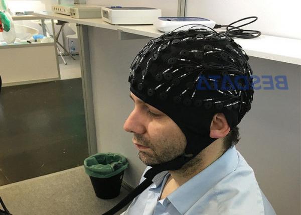 Customized Channel EEG Skull Cap , Clinical EEG Hat 2 Different Material