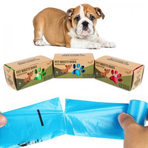 China Biodegradable 20um Disposable Dog Poop Bags Environmentally Friendly on sale