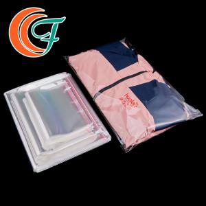 China Custom Clear Plastic Shirt Bag Clear And Self Sealing Adhesive OPP Plastic Poly Bags wholesale