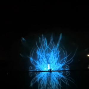 China 5D Laser Music Dancing Water Movie Screen Water Fountain Projector wholesale