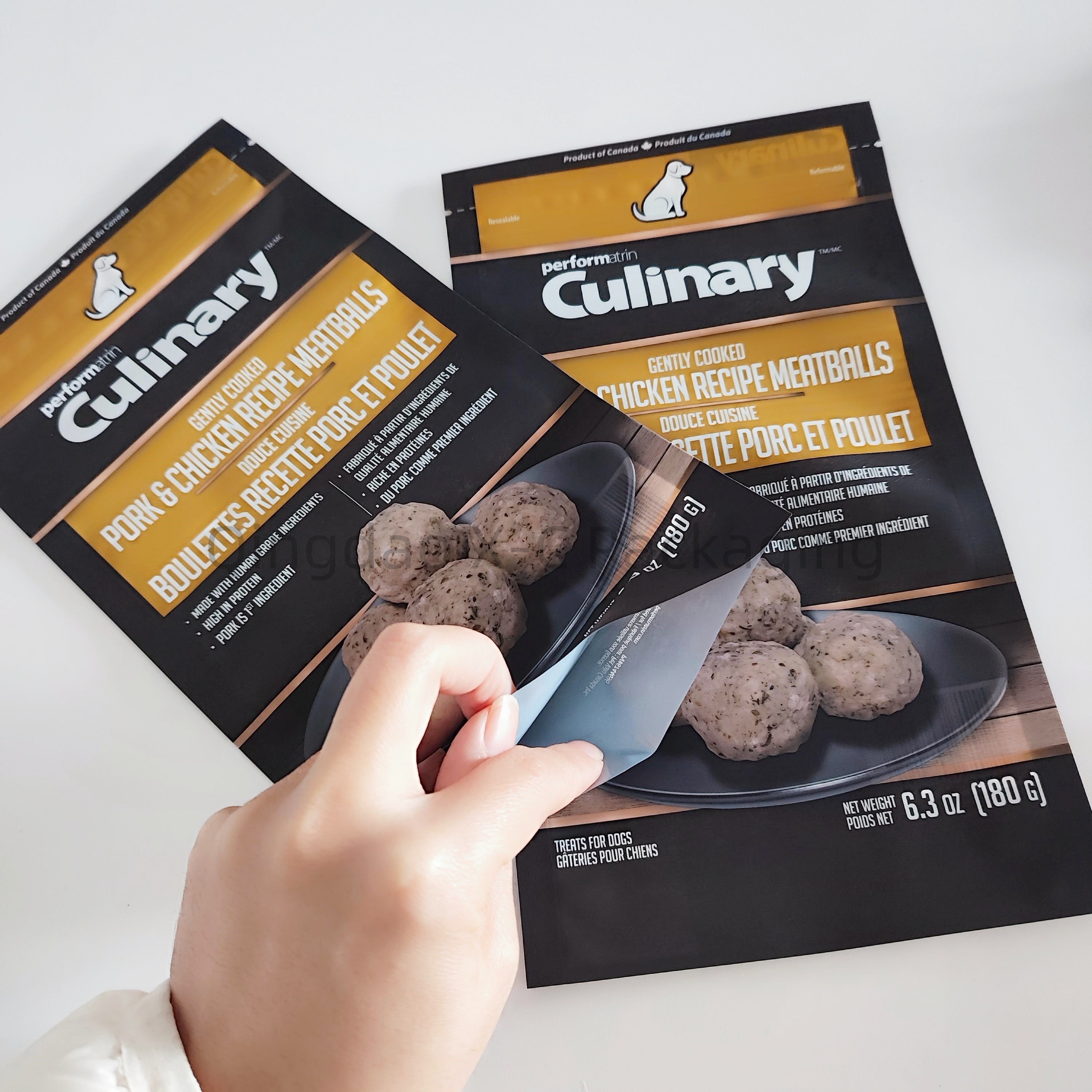 Zippered Custom Printed Food Packaging Bags Heat Seal Rectangular BRC Approved