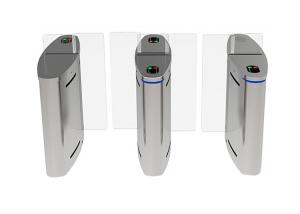 China SS304 Acrylic BLDC Motor Half Body Turnstiles 550mm Channel For Access Control wholesale