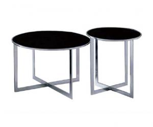 Small End Round Metal Coffee Table With Metal Legs For Showroom 450 * 480mm