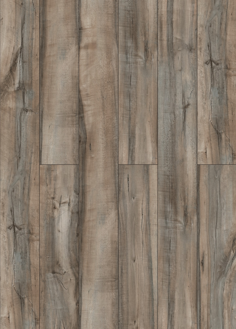 Maple Shadow Anti Slip Wood SPC Flooring 7''X48'' GKBM DP-W82215