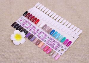 China White 36 Colors Nail Art Tips Card Nail Display Board / False Nail Manicure Tools on sale