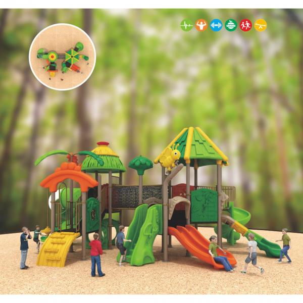 commercial kids plastic outdoor play equipment outside play centre