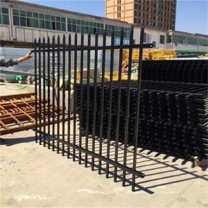 China America 6 Foot 3x3 Galvanised Picket Steel Fence Garden Iron Fence Panels wholesale