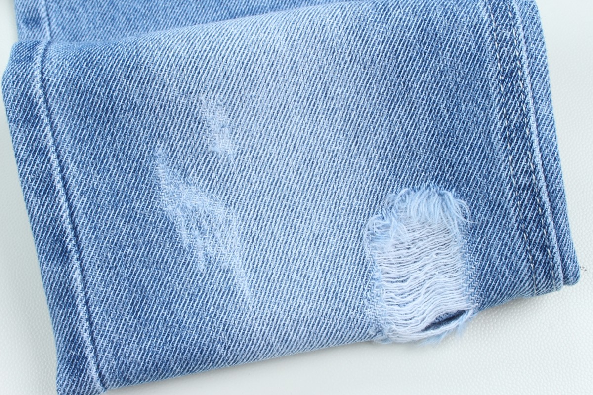 Wholesale 7000 Meters Stock 10.5 Oz 100% Cotton Rigid Denim Jeans Fabric