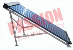 China Glass Wool Heat Pipe Solar Collector 24mm Copper Condenser Flat Roof wholesale