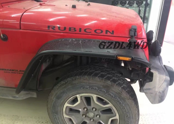 4X4 Car Off Road Fender Flares For Jeep Wrangler JK Extensions Flat Style