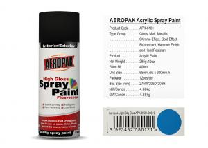 China 400 Ml Aerosol Spray Paint Light Sky Blue Color For Cleaning Grease / Wax / Rust wholesale
