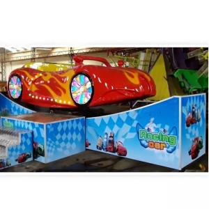 China Red color good fiberglass quality  flying car for family fun amusement park equipments on sale
