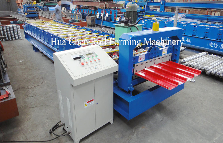 Asia Market 914 Material Roof Sheet Making Machine With SImens PLC Control