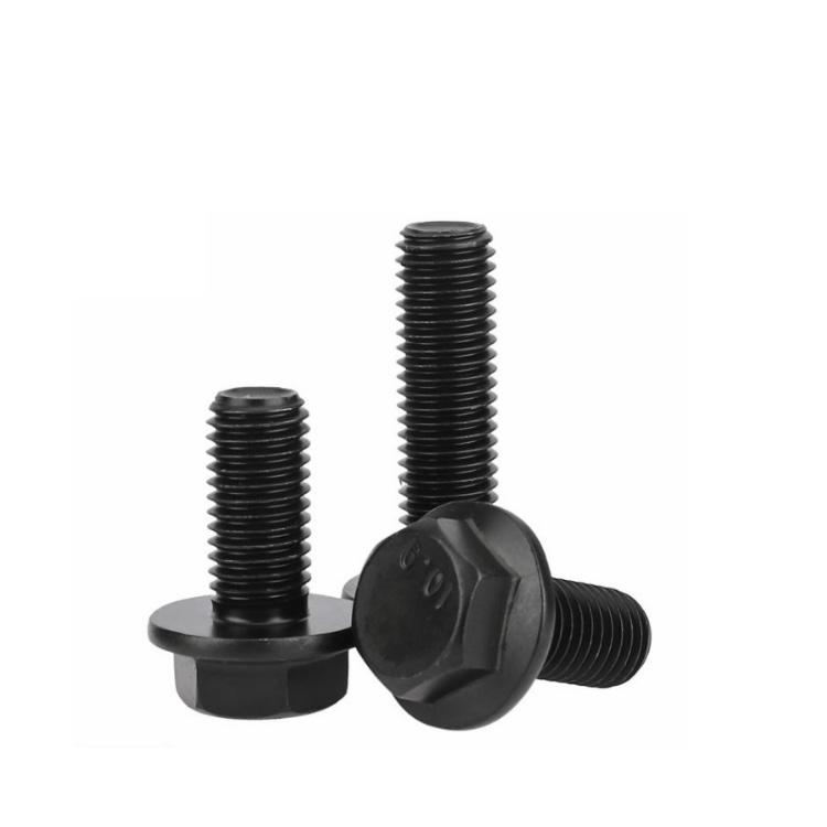 High Strength Grade 8 Bolts M6 M8 M10 M12x1.25 M16 Hex Flange Bolts with Half Thread