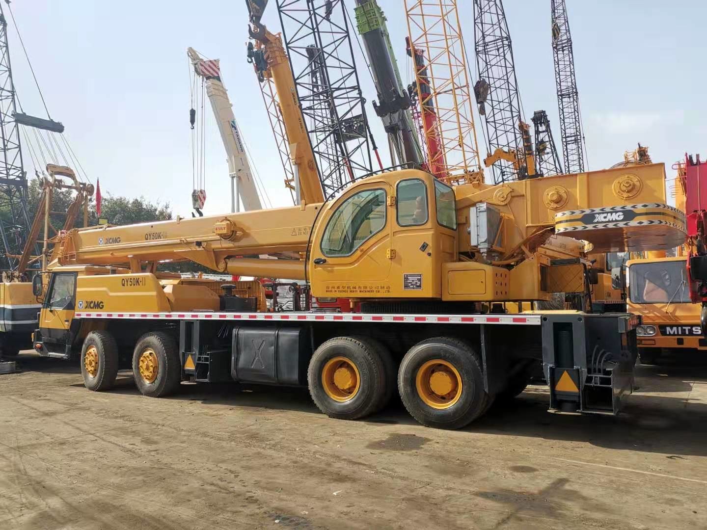 Second Hand Weichai Engine 50T QY50K XCMG Truck Mounted Crane