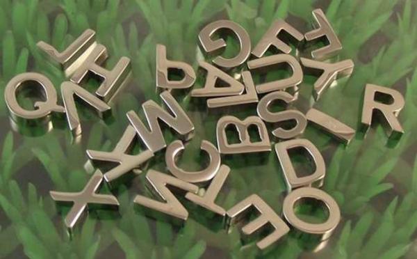 Stainless Steel Alphabetical Letters Charms Collection 3 for Glass Floating