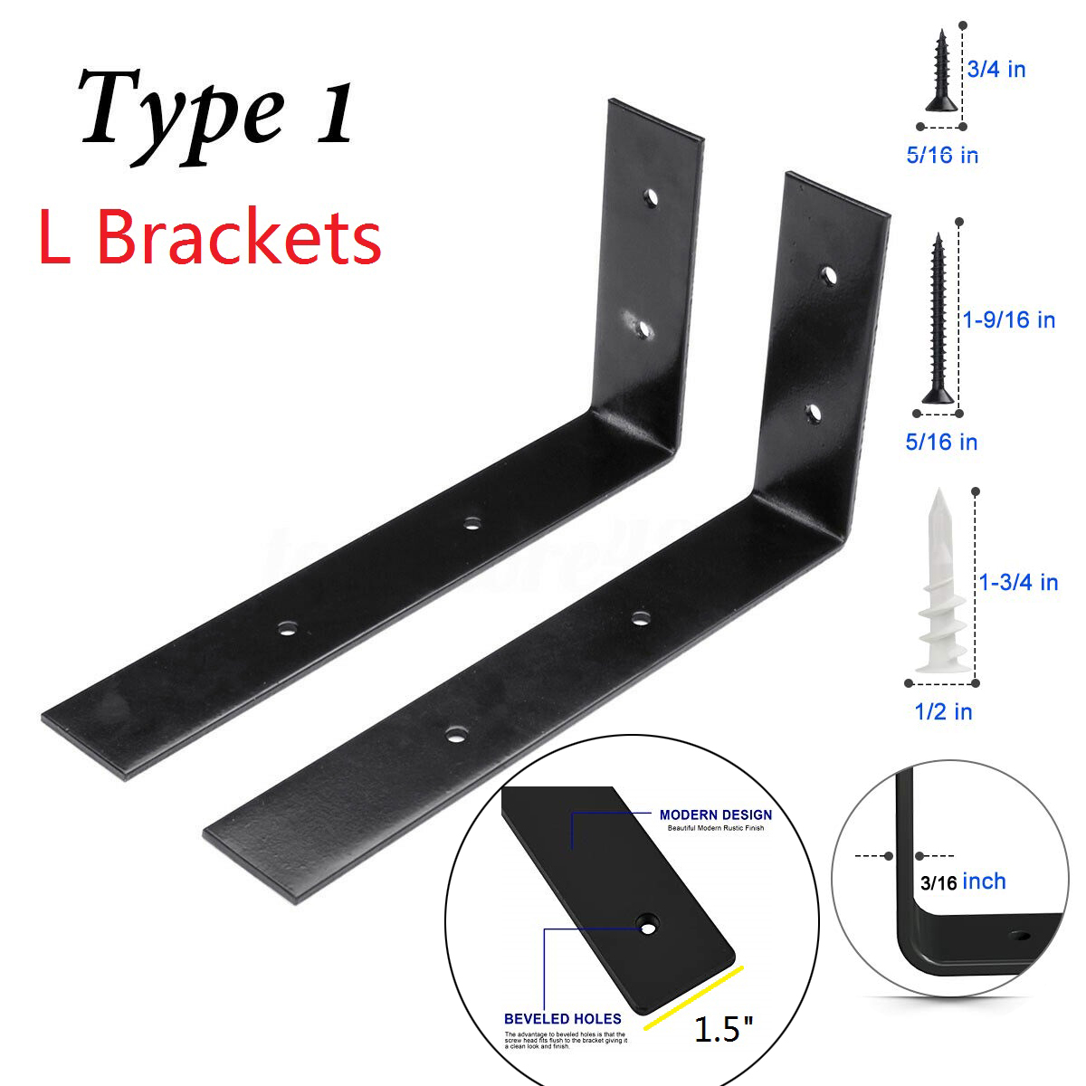 Wall Mounting Metal Shelf Brackets with Deep Drawing Process and Invisible Structure