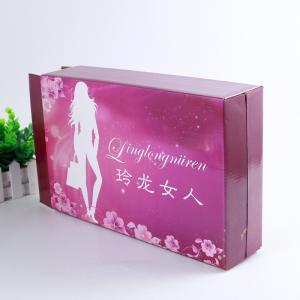 China Custom Printed Carton Packaging Boxes , Underwear Packaging Box For Women