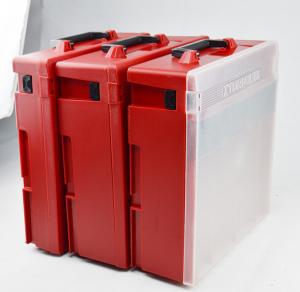 China Dust Proof Plastic Case Red Plastic Tool Box Anti Moisture IP54 on sale
