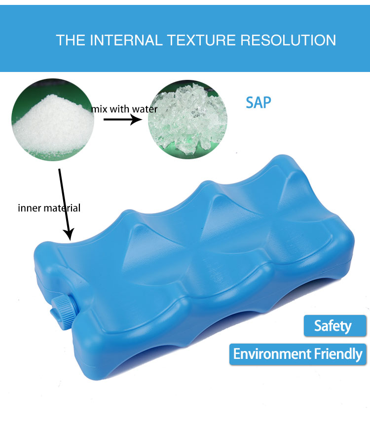 V-Coool Dry Reusable ice brick pack without GEL for cooler bag and brest milk storage
