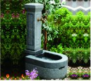 Stone Faucet Cast Stone Garden Fountains Granite Sink For Backyard Lightweight