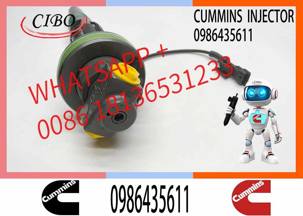 Engineering Machinery QSK19 Truck Engine System Accessories 0986435614 Diesel Fuel Injector